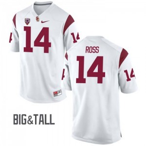 Mens Ykili Ross White USC #14 Big & Tall Official Jersey