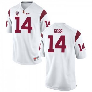 Men Ykili Ross White USC #14 Official Jerseys