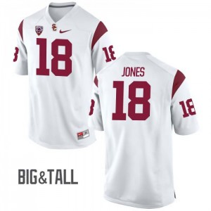 Men Jalen Jones White USC Trojans #18 Big & Tall University Jerseys