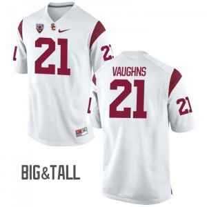 Mens Tyler Vaughns White USC #21 Big & Tall Player Jersey