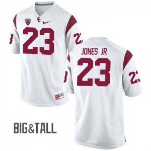 Men Velus Jones Jr White USC #23 Big & Tall University Jersey