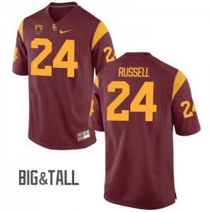 Men Jake Russell Cardinal USC #24 Big & Tall Stitched Jersey