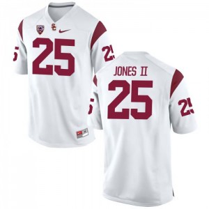 Men's Ronald Jones II White USC Trojans #25 Alumni Jersey
