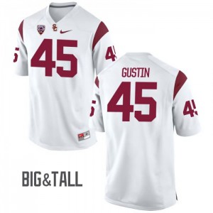 Men Porter Gustin White USC #45 Big & Tall University Jersey