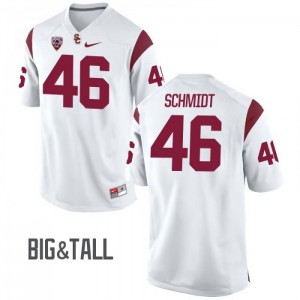 Men Wyatt Schmidt White USC #46 Big & Tall University Jersey