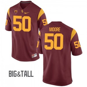 Mens Grant Moore Cardinal Trojans #50 Big & Tall Football Jerseys