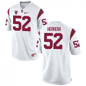 Mens Christian Herrera White USC Trojans #52 Stitched Jerseys
