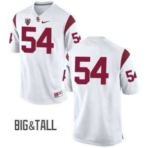 Men's Tayler Katoa White USC #54 No Name Big & Tall Football Jerseys
