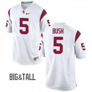 Men's Reggie Bush White USC #5 Big & Tall Official Jerseys
