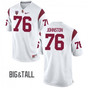 Mens Clayton Johnston White USC Trojans #76 Big & Tall College Jerseys
