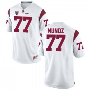 Men Anthony Munoz White Trojans #77 University Jersey