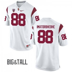 Mens Daniel Imatorbhebhe White USC Trojans #88 Big & Tall Football Jerseys