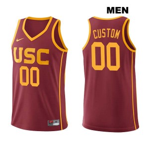 Mens Custom Darkred Trojans #00 Basketball Jerseys