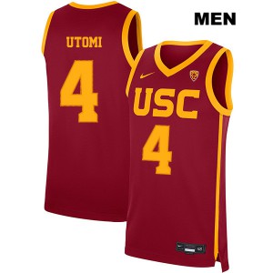 Men Daniel Utomi Red Trojans #4 Player Jerseys