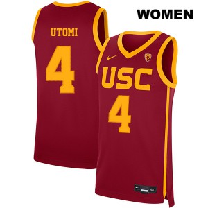 Women Daniel Utomi Red USC #4 Alumni Jerseys