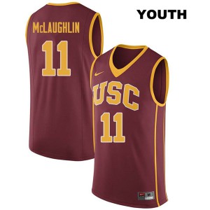 Youth Jordan McLaughlin Darkred USC #11 Player Jersey
