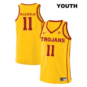 Youth Jordan McLaughlin Yellow USC #11 style2 Alumni Jerseys