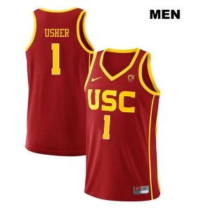 Men's Jordan Usher Red USC #1 University Jersey
