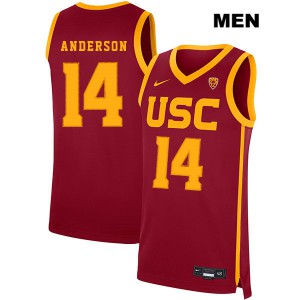 Mens McKay Anderson Red USC #14 Official Jerseys