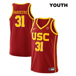 Youth Nick Rakocevic Red USC Trojans #31 University Jerseys