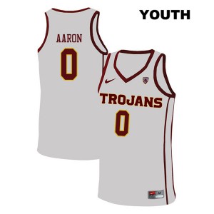 Youth Shaqquan Aaron White USC #0 Official Jerseys