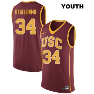 Youth Victor Uyaelunmo Darkred Trojans #34 Alumni Jerseys