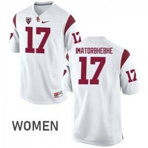 Womens Josh Imatorbhebhe White Trojans #17 College Jerseys