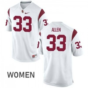 Women's Marcus Allen White USC Trojans #33 Football Jerseys