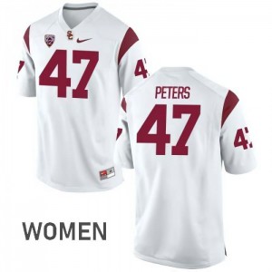 Women Reuben Peters White USC #47 Alumni Jersey
