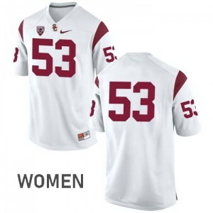 Women's Kevin Scott White USC Trojans #53 No Name NCAA Jersey