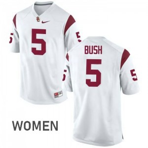 Women Reggie Bush White USC #5 Player Jerseys
