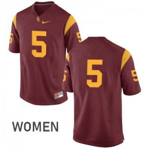 Womens Reggie Bush Cardinal Trojans #5 No Name Player Jerseys