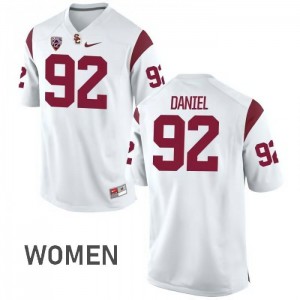 Women Jacob Daniel White USC #92 Football Jersey