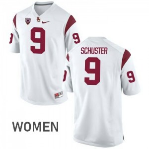 Women's JuJu Smith-Schuster White Trojans #9 College Jersey