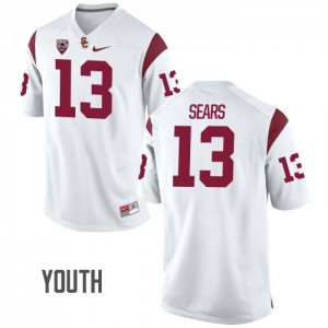 Youth Jack Sears White USC #13 NCAA Jerseys