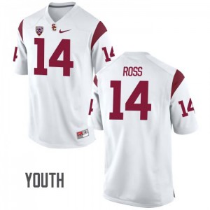 Youth Ykili Ross White USC Trojans #14 NCAA Jerseys