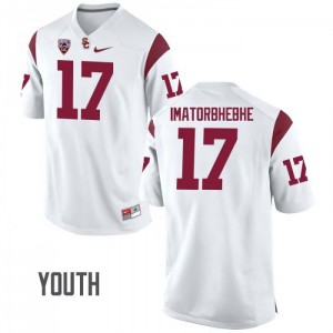Youth Josh Imatorbhebhe White USC Trojans #17 Alumni Jerseys