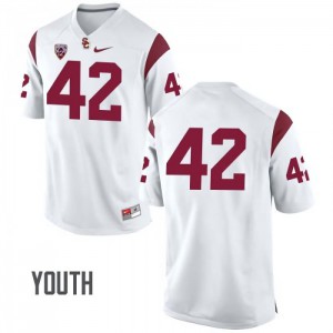 Youth Ronnie Lott White USC #42 No Name Official Jersey