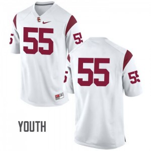 Youth Junior Seau White Trojans #55 No Name Alumni Jerseys