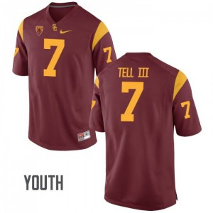 Youth Marvell Tell III Cardinal USC #7 Player Jerseys