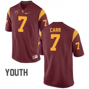 Youth Stephen Carr Cardinal USC Trojans #7 Official Jerseys